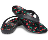 Women Kadee II Printed Flip Cherry | Crocs Sandals