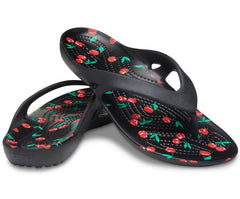 Women Kadee II Printed Flip Cherry | Crocs Sandals