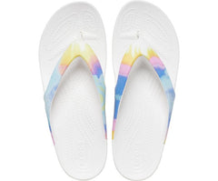 Women Kadee II Printed Flip Multi / White | Crocs Sandals