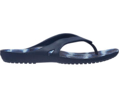 Women Kadee II Printed Flip Navy | Crocs Sandals