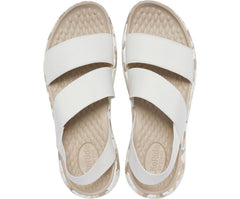 Women LiteRide™ Printed Camo Stretch Sandal Almost White | Crocs Sandals