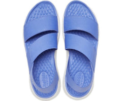 Women LiteRide™ Stretch Sandal Lapis/white | Crocs Sandals