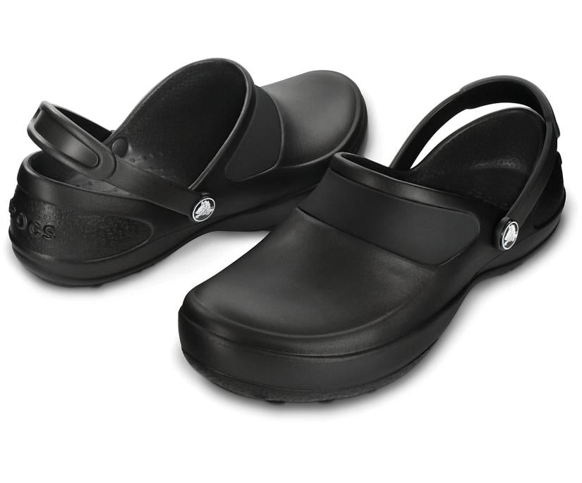 Women Mercy Work Clog Black / Black | Crocs Clogs