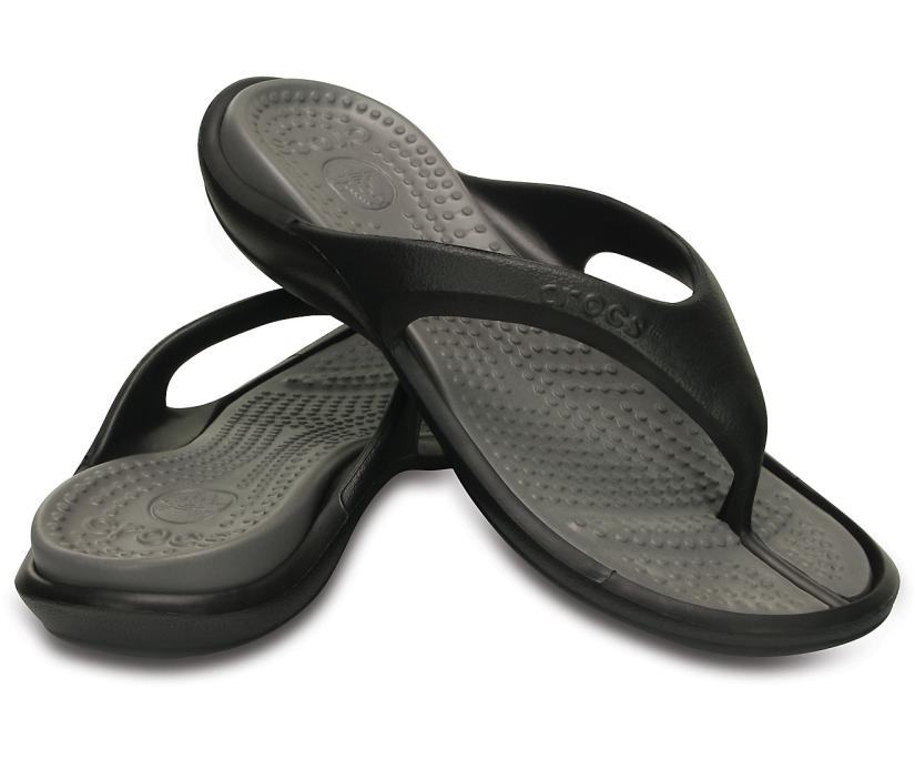 Women/Men Athens Flip Black / Smoke | Crocs Sandals