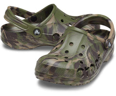 Women/Men Baya Marbled Clog Army Green / Multi | Crocs Clogs