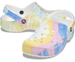 Women/Men Baya Tie-Dye Clog White / Multi | Crocs Clogs