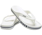 Women/Men Bayaband Flip White / Navy | Crocs Sandals