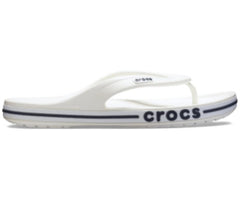 Women/Men Bayaband Flip White / Navy | Crocs Sandals