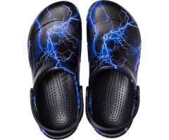 Women/Men Bistro Graphic Clog Black / Lightning Bolts | Crocs Clogs