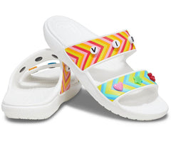 Women/Men Classic Crocs Festival Vibes Sandal White / Multi | Crocs Sandals