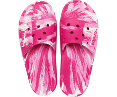 Women/Men Classic Crocs Marbled Slide Candy Pink / Pink Lemonade | Crocs Sandals