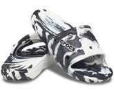 Women/Men Classic Crocs Marbled Slide White / Black | Crocs Sandals
