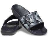Women/Men Classic Crocs Printed Camo Slide Black | Crocs Slides