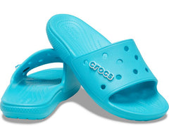 Women/Men Classic Crocs Slide Digital Aqua | Crocs Sandals