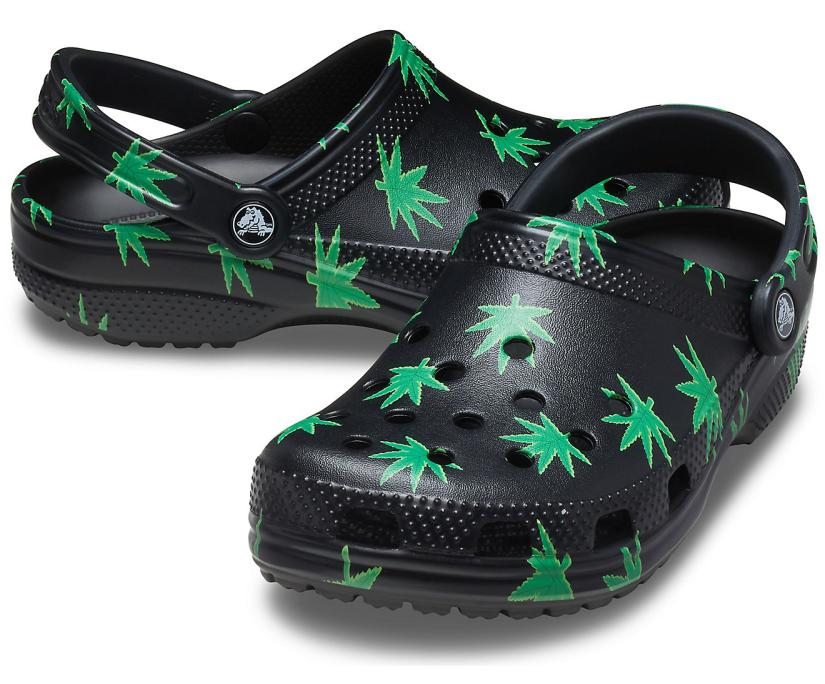 Women/Men Classic Hemp Leaf Clog Black | Crocs Clogs