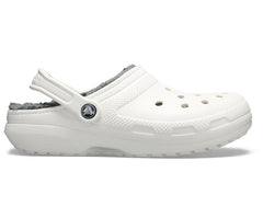 Women/Men Classic Lined Clog White / Grey | Crocs Clogs