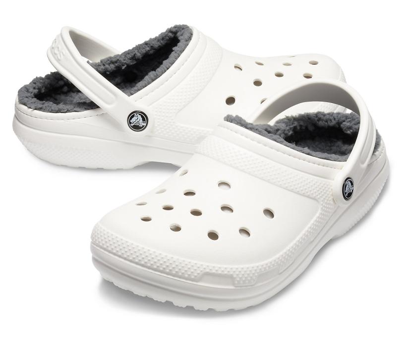 Women/Men Classic Lined Clog White / Grey | Crocs Clogs