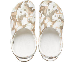 Women/Men Classic Printed Camo Clog White / Multi | Crocs Clogs