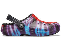 Women/Men Classic Tie-Dye Lined Clog Multi / Black | Crocs Clogs
