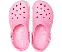 Women/Men Crocband™ Clog Pink Lemonade / White | Crocs Clogs