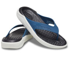 Women/Men LiteRide™ Flip Vivid Blue / Almost White | Crocs Sandals