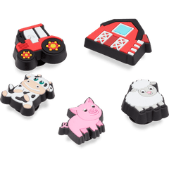 Cutesey Farm Animal 5 Pack Jibbitz Shoe Charm - Crocs