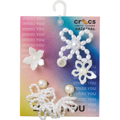 White Pearl Beaded 5 Pack Jibbitz™ charms - Crocs