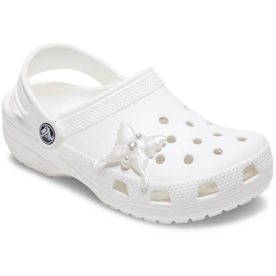 Meta Jelly White Butterfly Jibbitz™ charms - Crocs