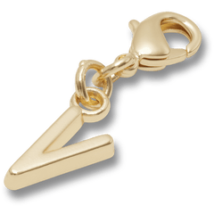 Gold Letter V Charm Jibbitz™ charms - Crocs