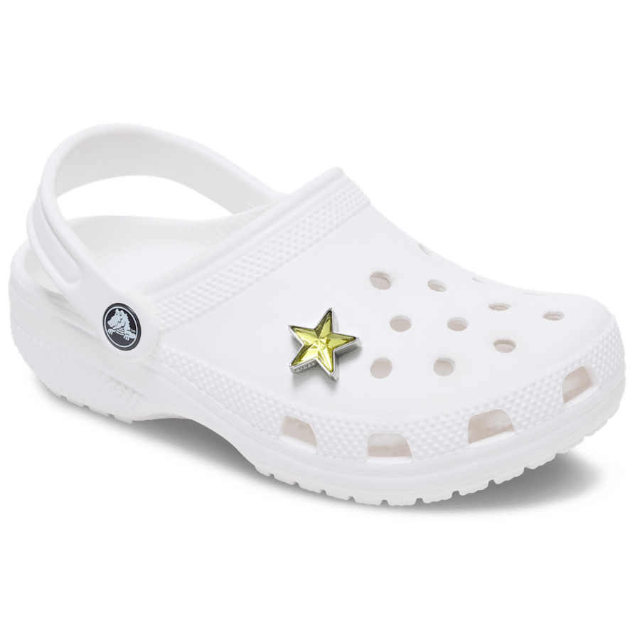Silver and Green SMT Gem Star Jibbitz™ charms - Crocs