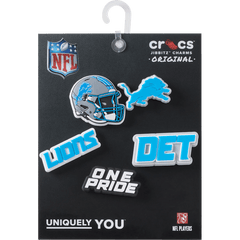 NFL Detroit Lions 5 Pack Jibbitz Shoe Charm - Crocs