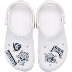 NFL Las Vegas Raiders 5 Pack Jibbitz Shoe Charm - Crocs