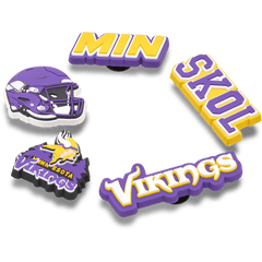 NFL Minnesota Vikings 5 Pack Jibbitz Shoe Charm - Crocs