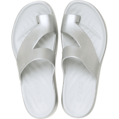 Getaway Metallic Platform Toe Loop - Crocs