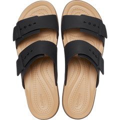 Brooklyn Buckle Matte Wrap Low Wedge - Crocs