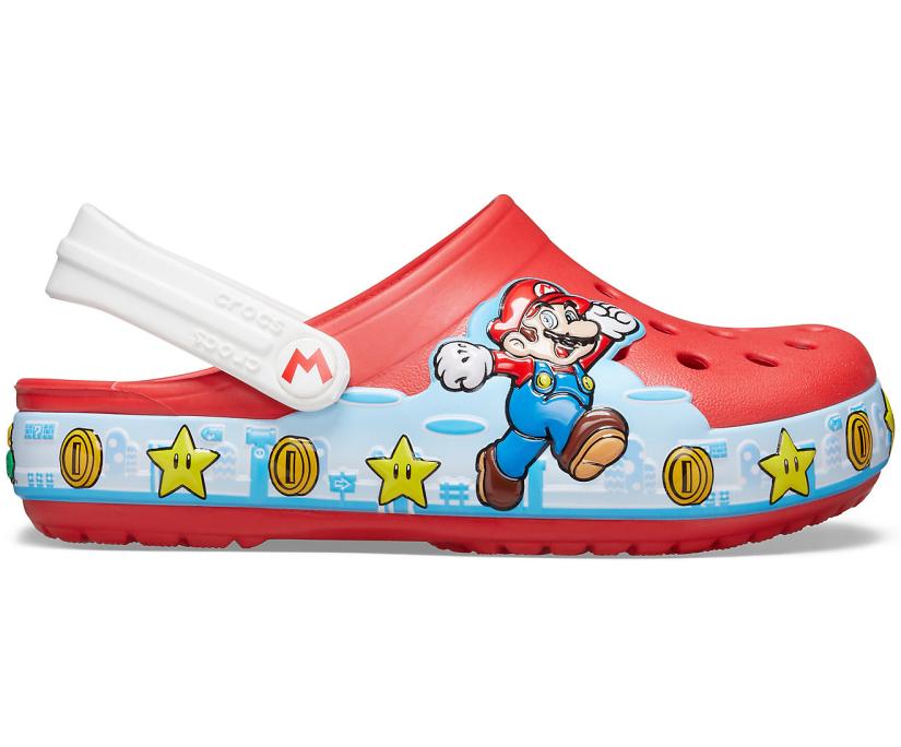 Boys Kids' Crocs Fun Lab Super Mario™ Lights Clog Flame | Crocs Clogs
