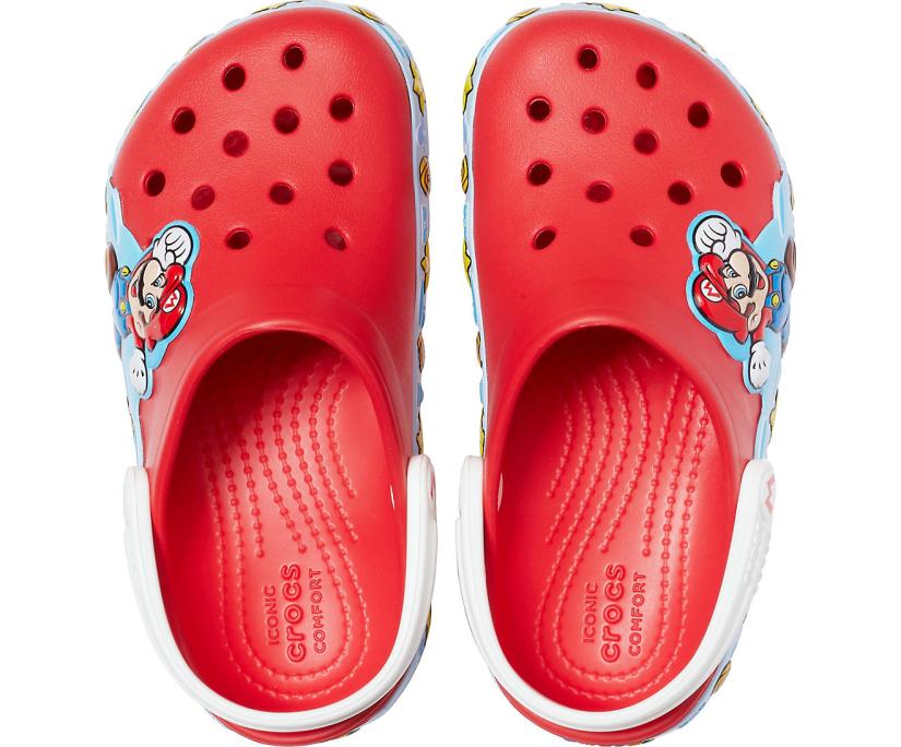 Boys Kids' Crocs Fun Lab Super Mario™ Lights Clog Flame | Crocs Clogs