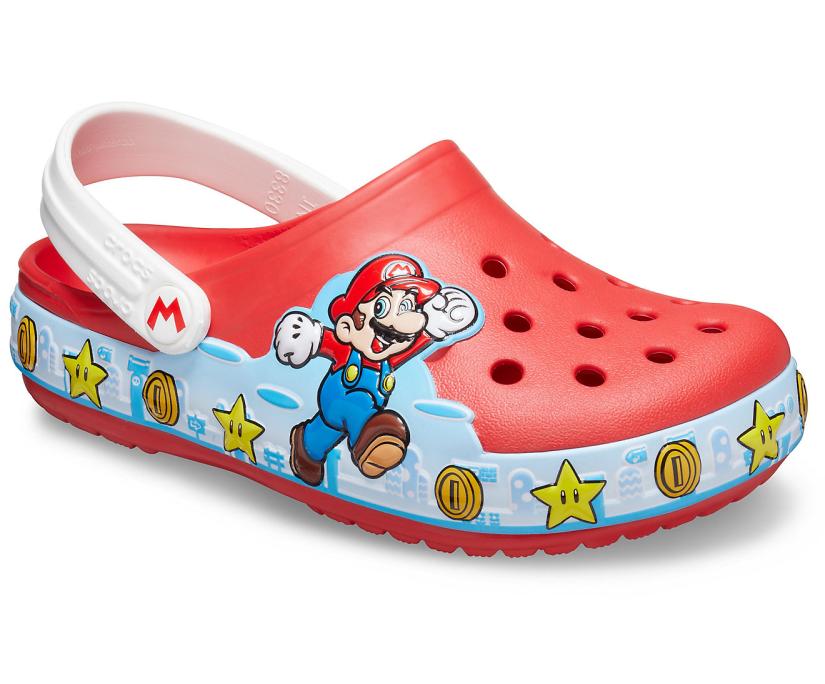 Boys Kids' Crocs Fun Lab Super Mario™ Lights Clog Flame | Crocs Clogs