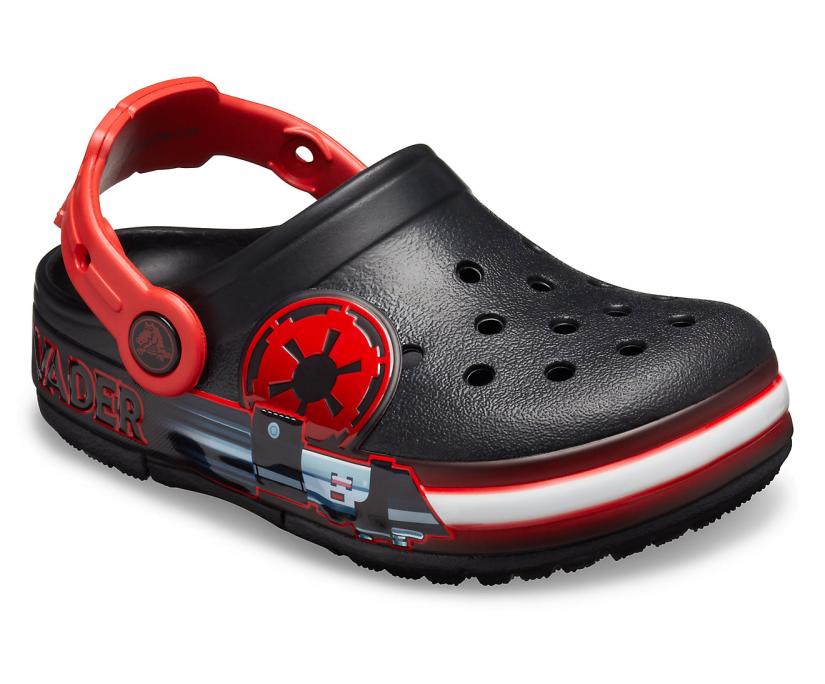 Boys Kids’ Crocs Fun Lab Darth Vader Lights Clog Black | Crocs Clogs