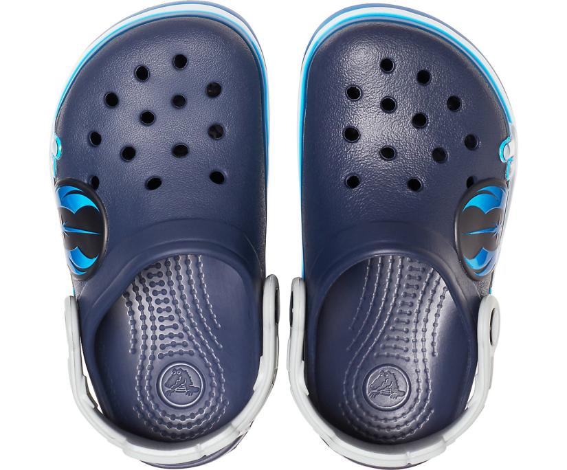 Boys Kids’ Crocs Fun Lab Luke Skywalker Lights Clog Navy | Crocs Clogs