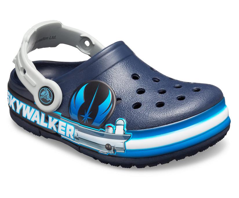 Boys Kids’ Crocs Fun Lab Luke Skywalker Lights Clog Navy | Crocs Clogs