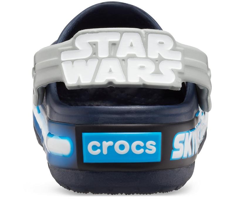 Boys Kids’ Crocs Fun Lab Luke Skywalker Lights Clog Navy | Crocs Clogs