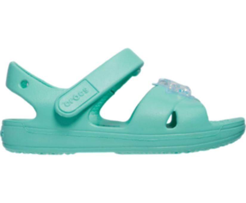 Girls Kids' Classic Cross-Strap Charm Sandal Pistachio | Crocs Sandals