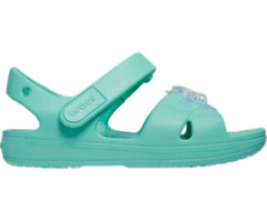 Girls Kids' Classic Cross-Strap Charm Sandal Pistachio | Crocs Sandals