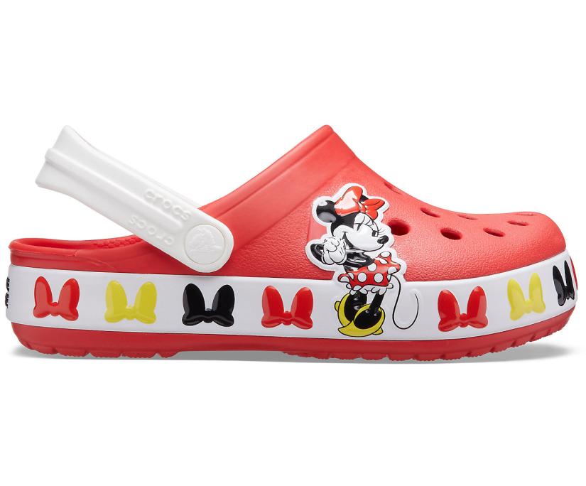Girls Kids' Crocs Fun Lab Disney Minnie Mouse Band Clog Flame | Crocs Clogs