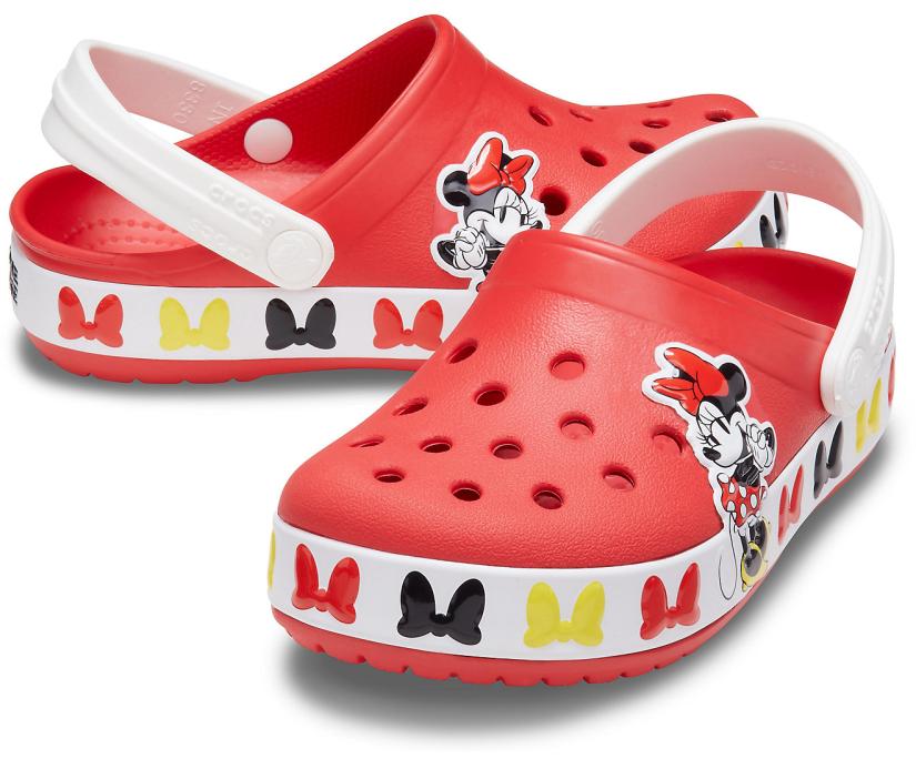 Girls Kids' Crocs Fun Lab Disney Minnie Mouse Band Clog Flame | Crocs Clogs