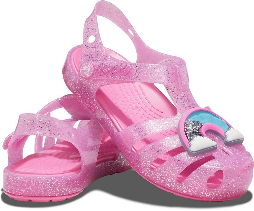 Girls Kids' Crocs Isabella Charm Sandal Pink Lemonade | Crocs Sandals