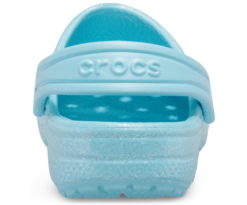 Girls Kids’ Classic Glitter Clog Ice Blue | Crocs Clogs