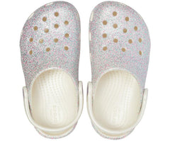 Girls Kids’ Classic Glitter Clog Oyster | Crocs Clogs