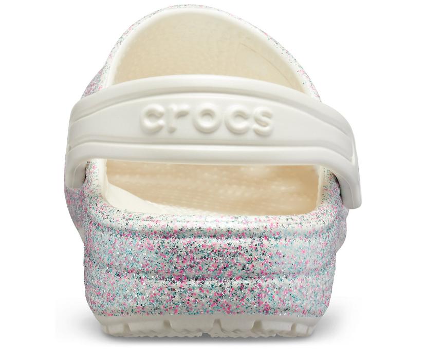 Girls Kids’ Classic Glitter Clog Oyster | Crocs Clogs